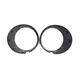 For MINI For Cooper R55 R56 R57 R58 R59 Black Fog Lamp Light Cover Front Bumper Grille Trim 51117248791 51117248792 Fog Lamp Grill (Color : 1 pair)
