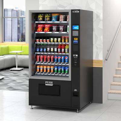 Refrigerated Snack Vending Machine with 60 Slots, Credit Card Reader and Coin/Bill Acceptor in Black