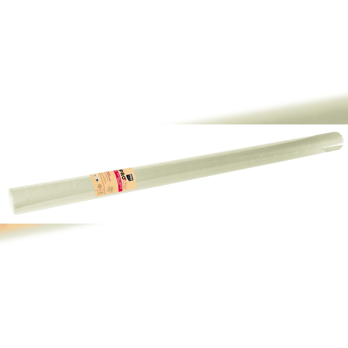 Pronappe R482524I 6x Papiertischdecke auf Rolle mit Damastprägung - 25x1,18m - Elfenbein Image