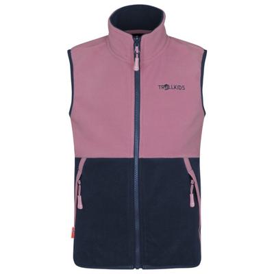 Trollkids - Kid's Kjerag Vest - Fleeceweste Gr 104 rosa/blau Image