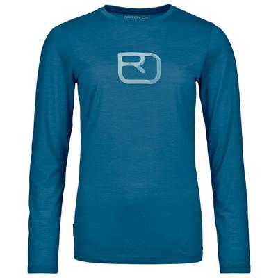 Ortovox - Women's 150 Cool Mountain Silhouette L/S - Merinoshirt Gr XS blau Image