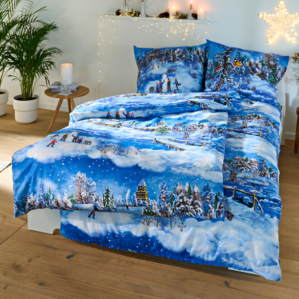 Feinbiber-Bettwäsche Winterlandschaft, 2-tlg. Image