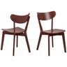 Chaises scandinaves en bois laqué (lot de 2) - leta