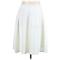 City Chic Casual Skirt: Ivory Solid Bottoms - Women