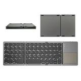 Taicans Mini Folding Keyboard Wireless Portable Universal Foldable Keyboard With Touchpad Suitable for All Computers and Tablets Black