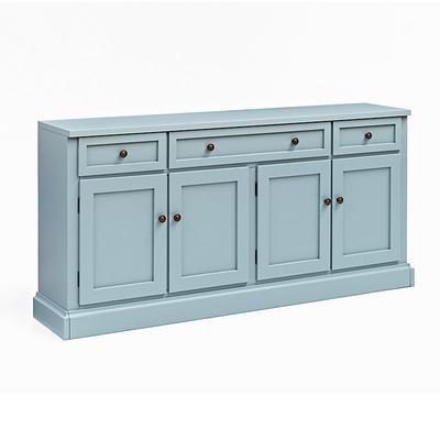 Casa Florentina Josephina Media Console - Saturated Blue Gray - Ballard Designs