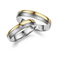 Trauring MARRYA Titan Ringe Trauringe Eheringe Partnerringe Gr. 72, gold (herren ring, silber, gold), Fingerringe, Damen, 72, Titan