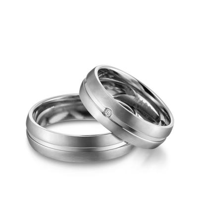 Verlobungsring MARRYA "Titan Ringe Trauringe Eheringe Partnerringe" Gr. 48, silber (damen ring, silber), Fingerringe, Da