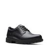 Schnürschuh CLARKS "BatcombeTieGTX", Herren, Gr. 42, schwarz (schwarz leather), Leder, casual, Schuhe, Business Schuh, Anzugschuh, Komfortschuh mit wasserdichter Gore-Tex