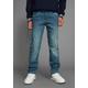 Stretch-Jeans KANGAROOS "regular fit mit geradem Beinverlauf", Jungen, Gr. 164, N-Gr, blau (blau stone used), Denim/Jeans, Obermaterial: 98% Baumwolle, 2% Elasthan, Basic, Basic lang, Jeans, bequeme Passform, gerades Bein, niedrige Leibhöhe