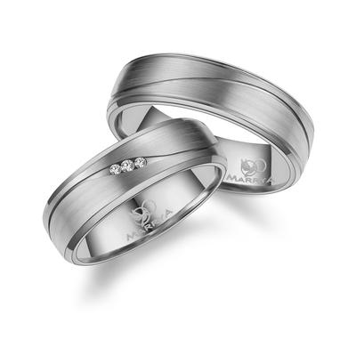 Trauring MARRYA "Titan Ringe Trauringe Eheringe Partnerringe" Gr. 66, silber (damen ring, silber), Fingerringe, Damen, 6