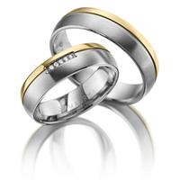 Trauring MARRYA Titan Ringe Trauringe Eheringe Partnerringe Gr. 54, gold (damen ring, gold, silber), Fingerringe, Damen, 54, Titan