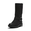 Stiefel TIMBERLAND "BRIMFIELD TALL PULL ON BOOT", Damen, Gr. 37,5, schwarz (schwarz suede), Leder, sportlich, Schuhe, Winterschuhe, Winterstiefel
