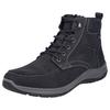 Winterboots RIEKER, Herren, Gr. 46, schwarz, Leder, Lederimitat, casual, Schuhe, Outdoorschuh, Schnürboots, Stiefelette mit riekerTEX-Membran