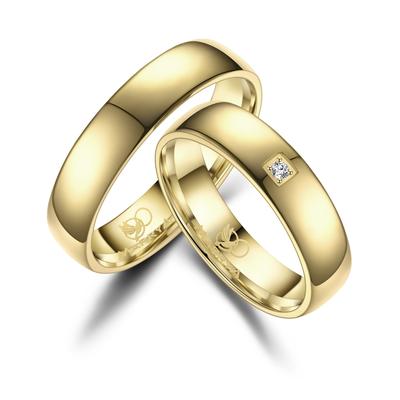 Verlobungsring MARRYA "Titan Ringe Trauringe Eheringe Partnerringe" Gr. 68, gold (herren ring, gold), Fingerringe, Damen