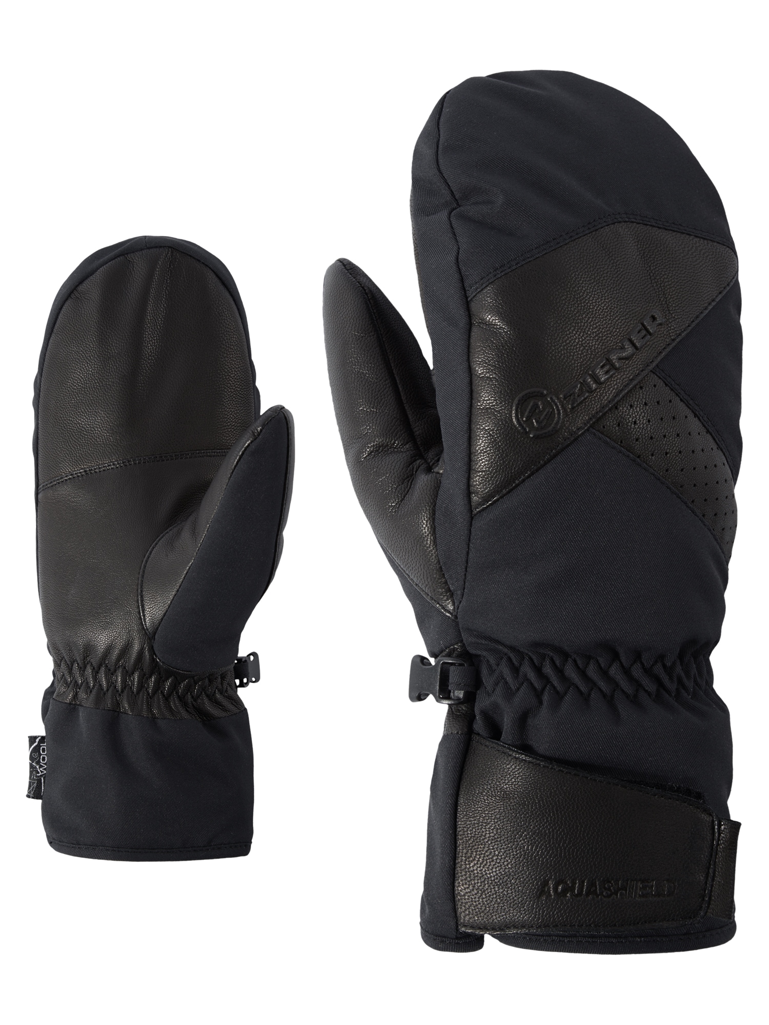 Skihandschuhe ZIENER "GETTERO AS(R) AW MITTEN", Herren, Gr. 8, schwarz, Materialmix, Handschuhe Image