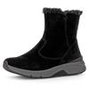 Winterboots GABOR ROLLINGSOFT, Damen, Gr. 40, schwarz, Veloursleder, sportlich, Schuhe, Keilabsatz, Stiefelette mit der typischen rollingsoft-Laufsohle