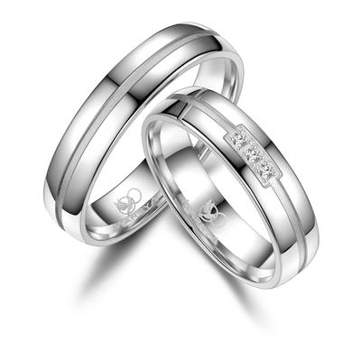 Trauring MARRYA "Silber Ringe Trauringe Eheringe Partnerringe" Gr. 70, silber (herren ring, silber), Fingerringe, Damen,