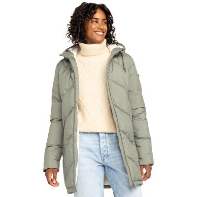Steppjacke ROXY "BETTER WEATHER", Damen, Gr. L (40), grün (agave grün), Obermaterial: 100% Polyester, sportlich, hoch geschlossener Ausschnitt, Langarm Windstopperbündchen, Jacken, extra Länge Image