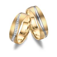 Trauring MARRYA Titan Ringe Trauringe Eheringe Partnerringe Gr. 48, gold (damen ring, gold, silber), Fingerringe, Damen, 48, Titan