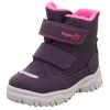 Winterboots SUPERFIT "HUSKY1 WMS: mittel", Kinder, Gr. 24, lila (lila, pink), Textil, casual, Schuhe, Snowboots mit wasserdichtem SYMPATEX, Größenschablone zum Download
