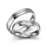 Trauring MARRYA Titan Ringe Trauringe Eheringe Partnerringe Gr. 66, silber (damen ring, silber), Fingerringe, Damen, 66, Titan