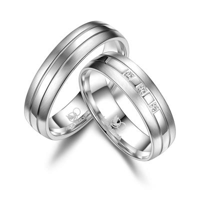 Trauring MARRYA "Silber Ringe Trauringe Eheringe Partnerringe" Gr. 56, silber (damen ring, silber), Fingerringe, Damen, 