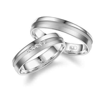 Trauring MARRYA "Silber Ringe Trauringe Eheringe Partnerringe" Gr. 48, silber (damen ring, silber), Fingerringe, Damen, 