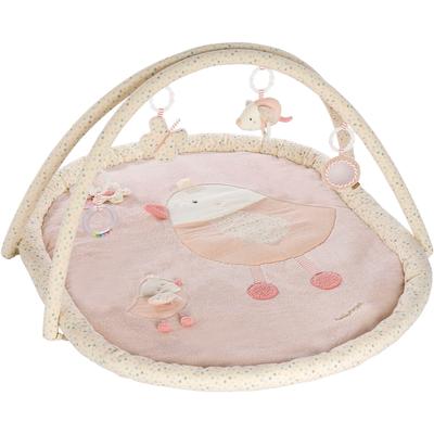 Baby Gym FEHN "feehnLAND, 3-D-Activity-Decke Vogel", rosa (rose, beige), Spielbögen, Kinder