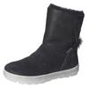 Winterboots RICOSTA "Nanuk WMS: normal", Kinder, Gr. 35, schwarz, Leder, casual, Schuhe, Schlupfboot, Snowboots mit Warmfutter