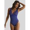 Body LASCANA Gr. 38, N-Gr, blau (royalblau) Damen Bodies mit hohen Beinausschnitten