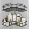 Étagère de salle de bain, étagères de rangement d'angle murales, porte-shampooing, support cosmétique, panier de vidange de douche en fer, organisateur de salle de bain
