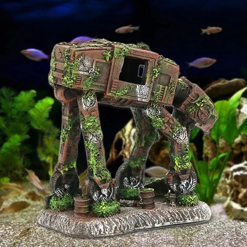 Fish Tank Landscaping Decoration Fish Shrimp Play Hiding Cave Creative Aquarium Ornament Crafts Turtle Tank Decor Accessories