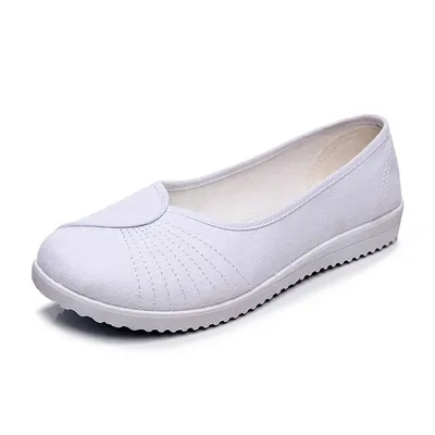 Women Flat Shoes Soft Soled Nurse Shoes Wedge Heeled Comfortable Women Shoes Old Beijing Nurse Shoes