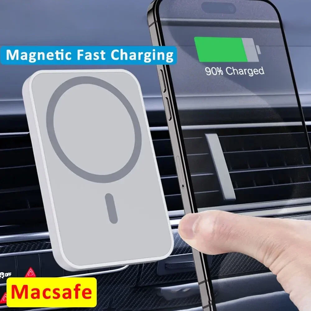Magnetic Car Holder for Magsafe iPhone 15 14 13 12 Pro Max Accessories 15w Fast Qi Wireless Charging Mount Smartphone Charger