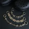 Neue Designer für Crocs Charms Kette Zubehör Punk Mode Geschenk für Clog Schuhe Dekoration