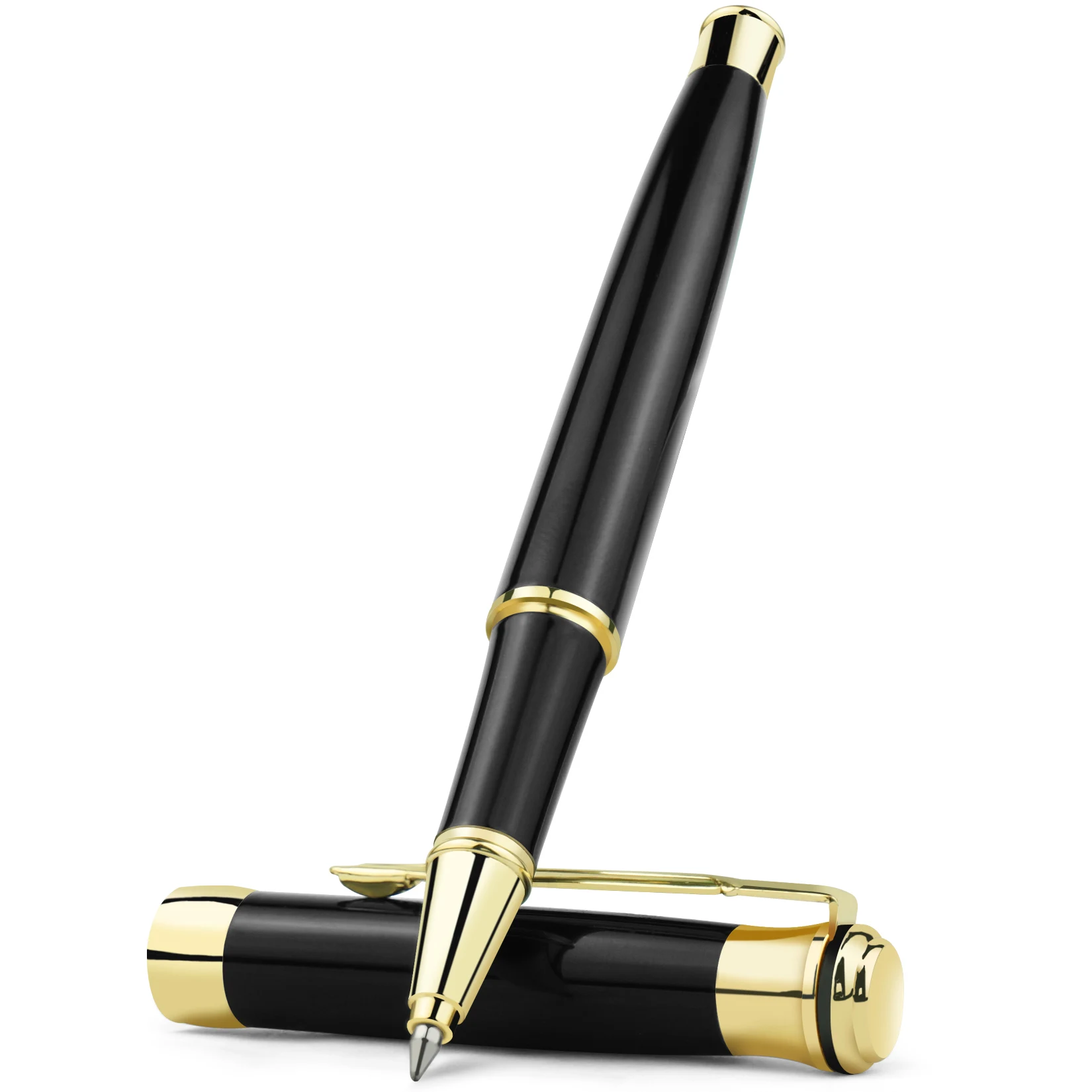 Stone go Edelstahl Signature Pen, schwarze Tinte Medium Point (1,0mm), glattes Schreiben Kugelschreiber Briefpapier Geschenk Image