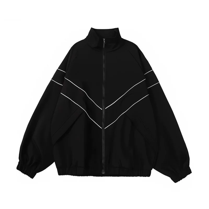 2024 männer Jacken Streetwear Outdoor Casual Jacke Männlichen Herbst Neue Trend Windschutz Mantel Paar Mode Lose Zipper Lose Tops Image
