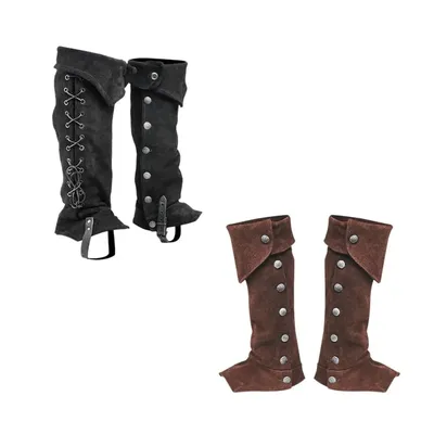 Pirate Boot Tops Schuhe Cover Bandage Stiefel Fall Kostüm Zubehör Steampunk Soldat Boot Top Covers für Halloween Festival Image