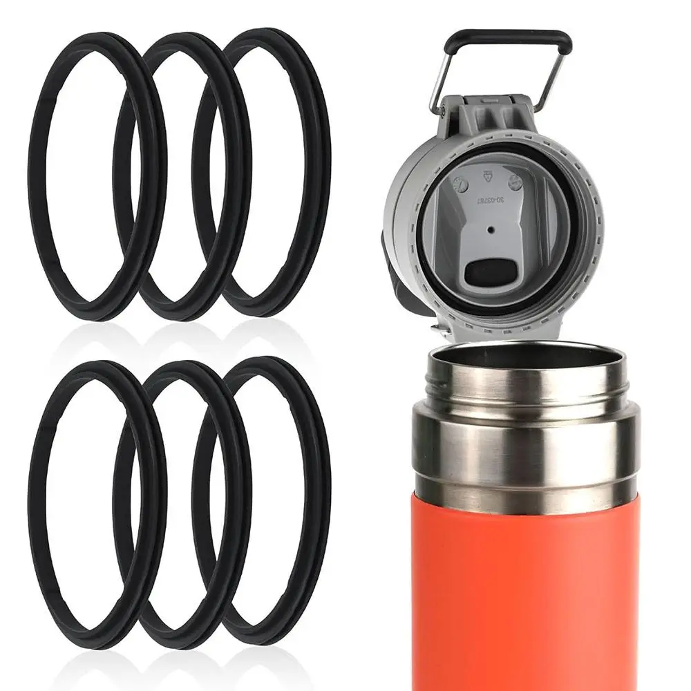 Wasser flasche Dichtung Silikon becher Stopfen für Stanley Quick Filp Go 24 oz 36 oz, Wasser flasche Deckel Dichtung auslaufs icher (2er-Set) Image