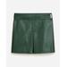 Center-Pleat Mini Skirt