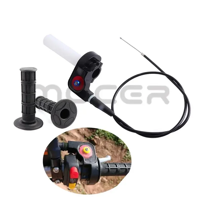 Motorrad griffe mit 900 Schnell kupplung 1200mm mm Gaszug für Pro Taper Lenker Dirt Pit Bike Motocross Image