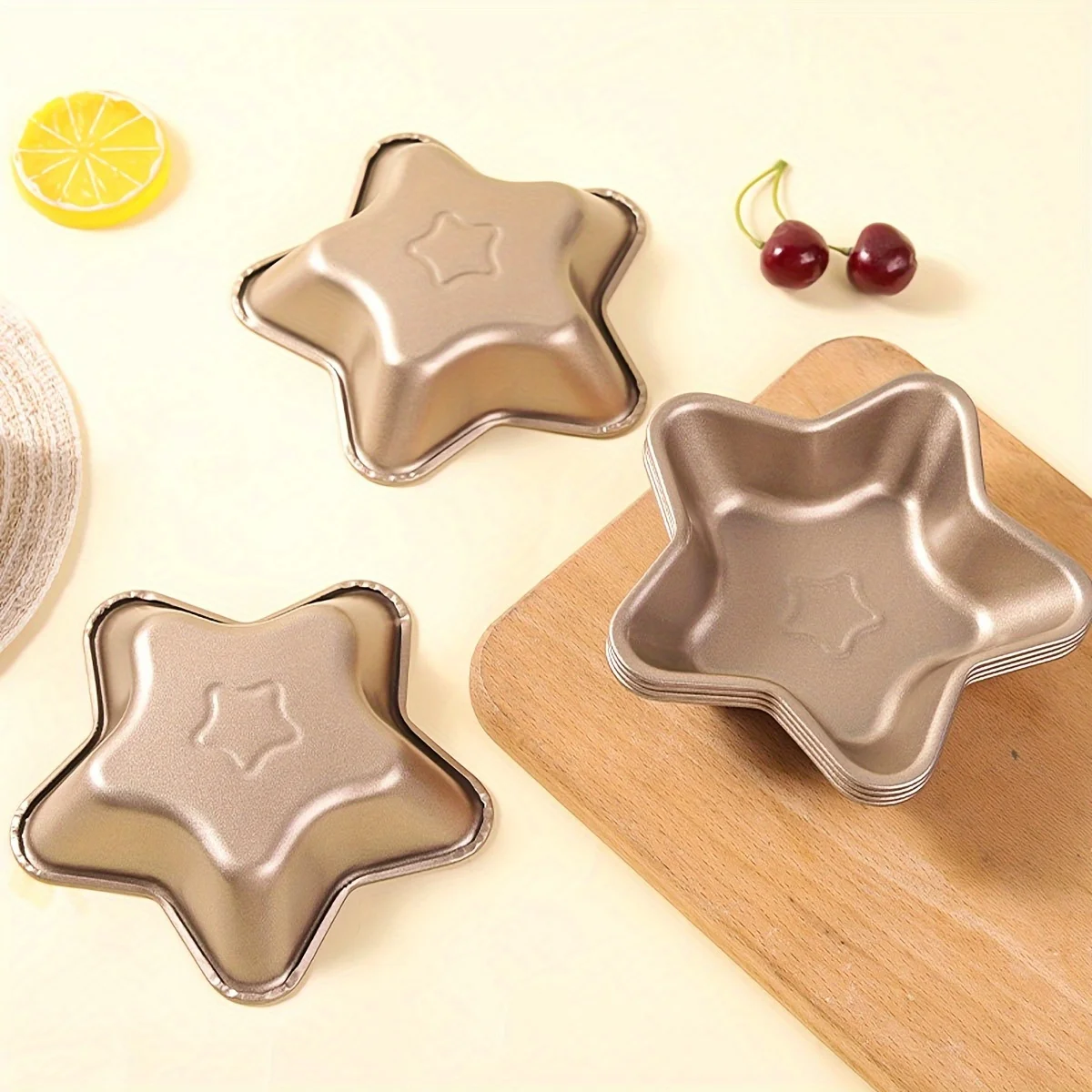 Antihaft-Kuchenform aus Kohlenstoffstahl, herzförmiges Kuchen-Backblech, Stern-Kuchen-Backblech, Küchen-Backwerkzeuge für Muffin-Kuchen, Brot