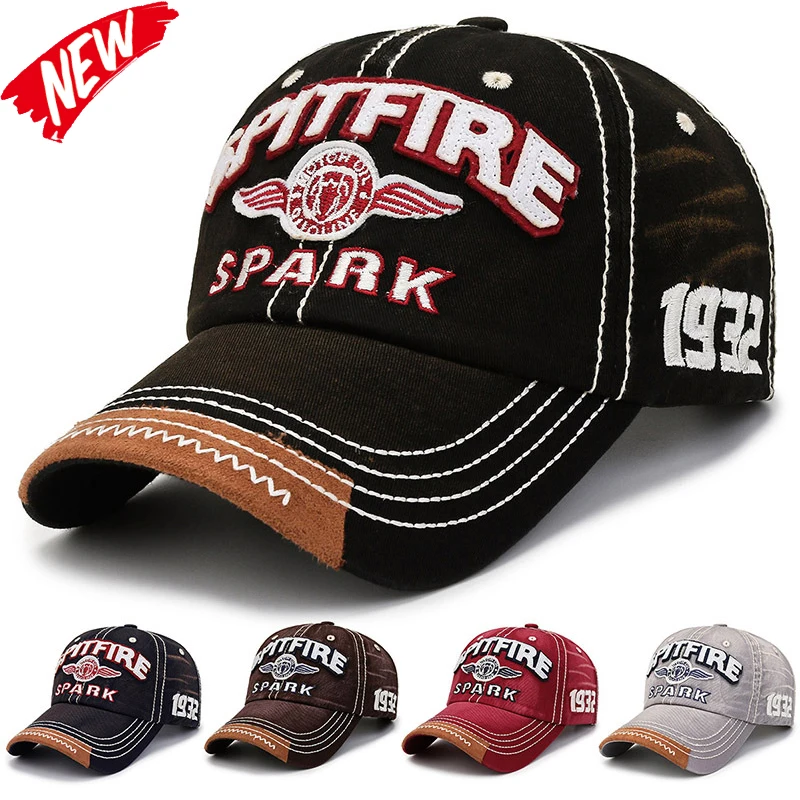 Herrenmode 1932 Buchstaben bestickte Mütze Snapback Caps Unisex Sonnenschutzhut Damen verstellbare Hip Hop Baseball Caps Cowboyhut