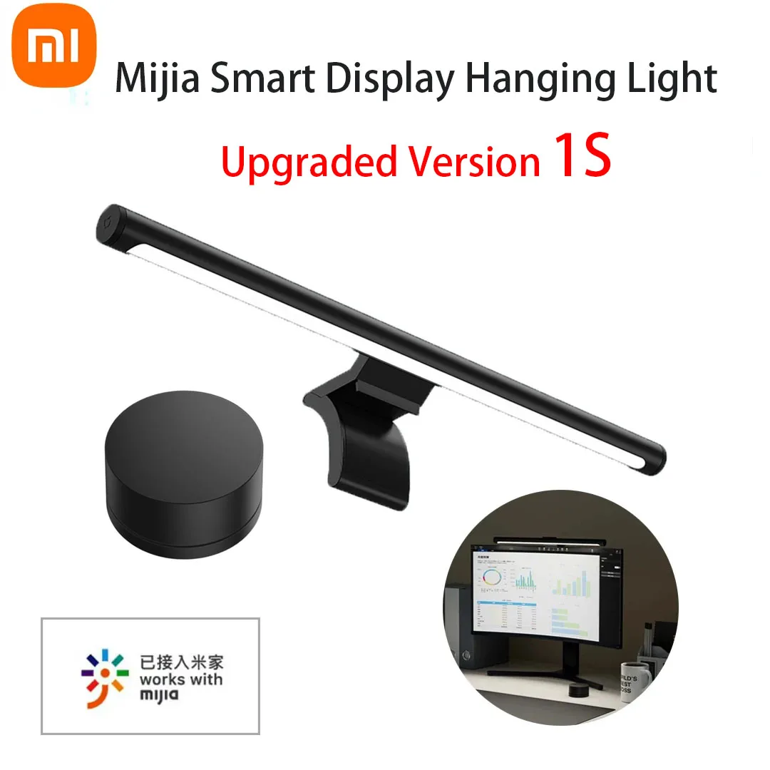 Xiaomi Mijia Display Hängen Licht 1S LED Leselampe Spiel Wettbewerb Lernen Augenschutz USB LCD Display Hängen Lampe neue
