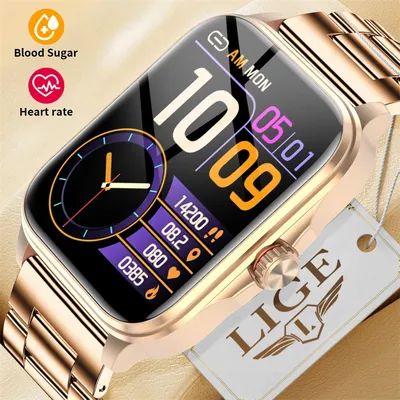 Lige smartwatch frau smart uhren frauen roségold armbanduhr bluetooth call fitness ip68wasserdichte