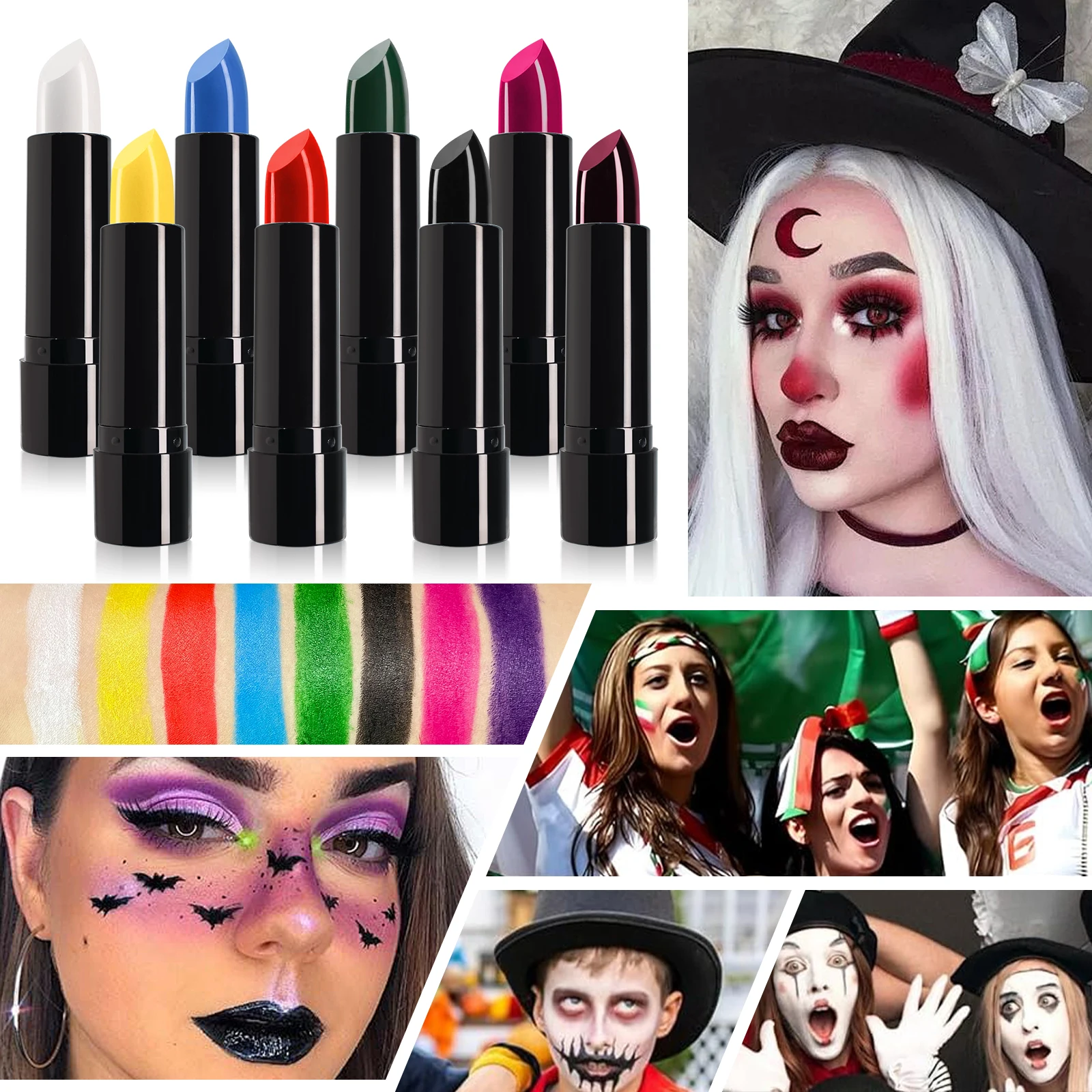 Sexy matte gelbe Lippenstift lang anhaltende nicht verblassende Antihaft-Tasse fester Lip gloss Weihnachten Halloween Party Lippen Make-up Kosmetik