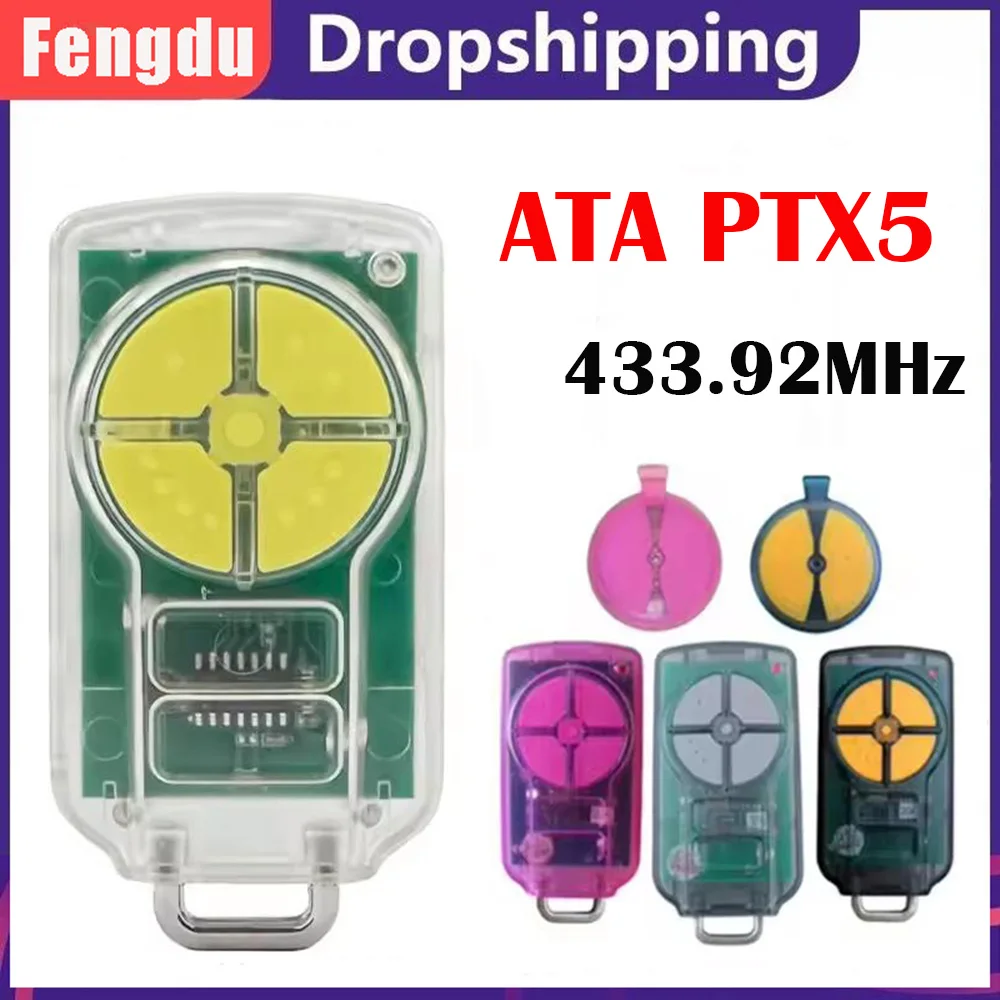 Ata ptx5 Garagentor befehl 433mhz bnd tritrran tb5 tb6 2 in 1 rollender Code drahtloser Hand garagentor öffner Image