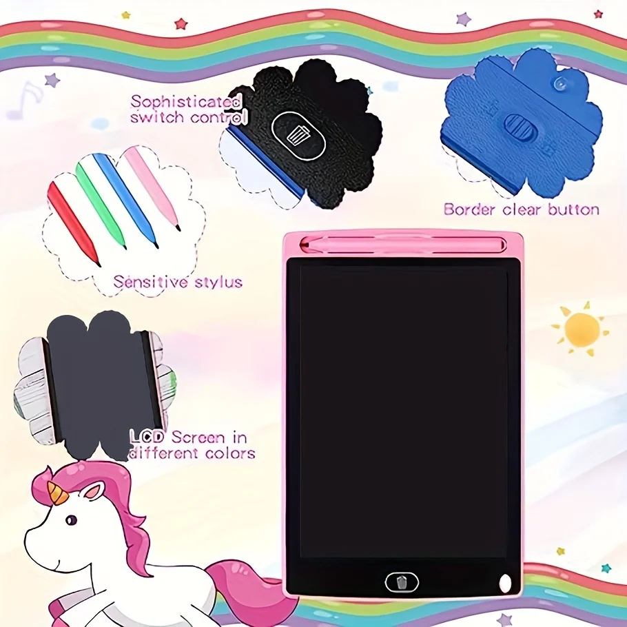 Spielzeug für Kinder 8,5 Zoll elektronisches Zeichenbrett LCD-Bildschirm schreiben digitale Grafik Zeichen tabletten elektronische Handschrift Block Image