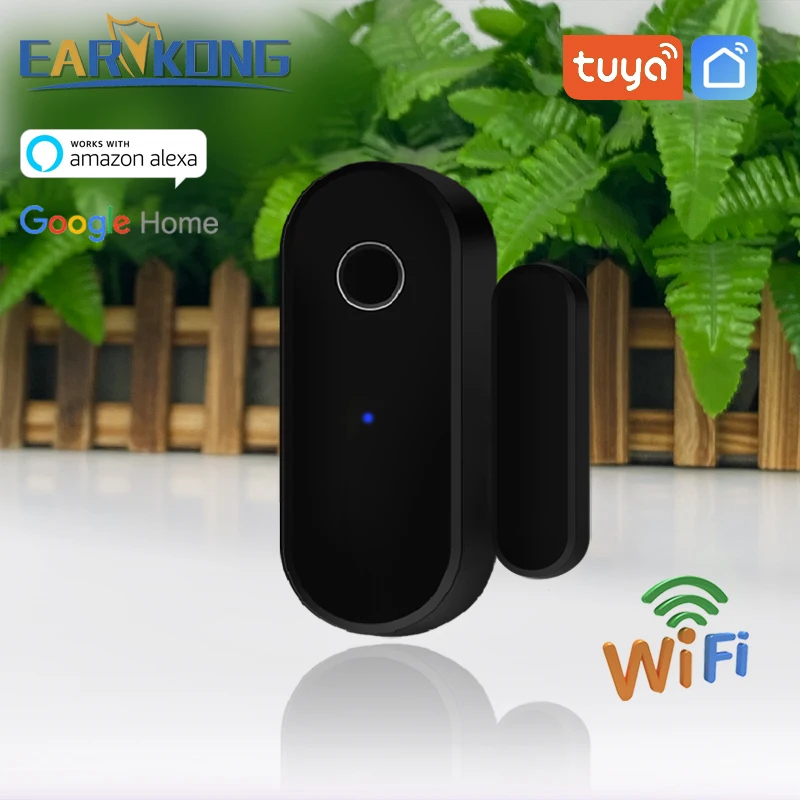 Tuya Smart WiFi Tür Fenster Sensor Offen Geschlossen Magnetische Detektor Smart Home APP Voice Control Über Alexa Google Home Smart Leben Image